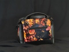 SOHO MODEL ÇANTA Çiçek Koyu