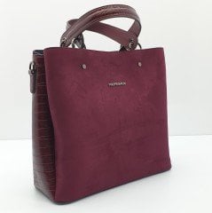ISABELLA MODEL Bordo Süet