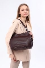 PEARL HAKİKİ DERİ ÇANTA Bordo