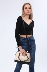 SOHO MODEL ÇANTA Krem - Siyah
