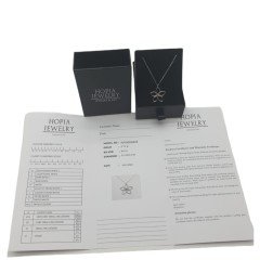 HOPIA MODEL NERGİS FİGÜRLÜ PIRLANTALI GÜMÜŞ KOLYE