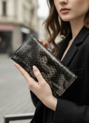 Noxe Model Hakiki Deri Kadın Orta Boy Cüzdan